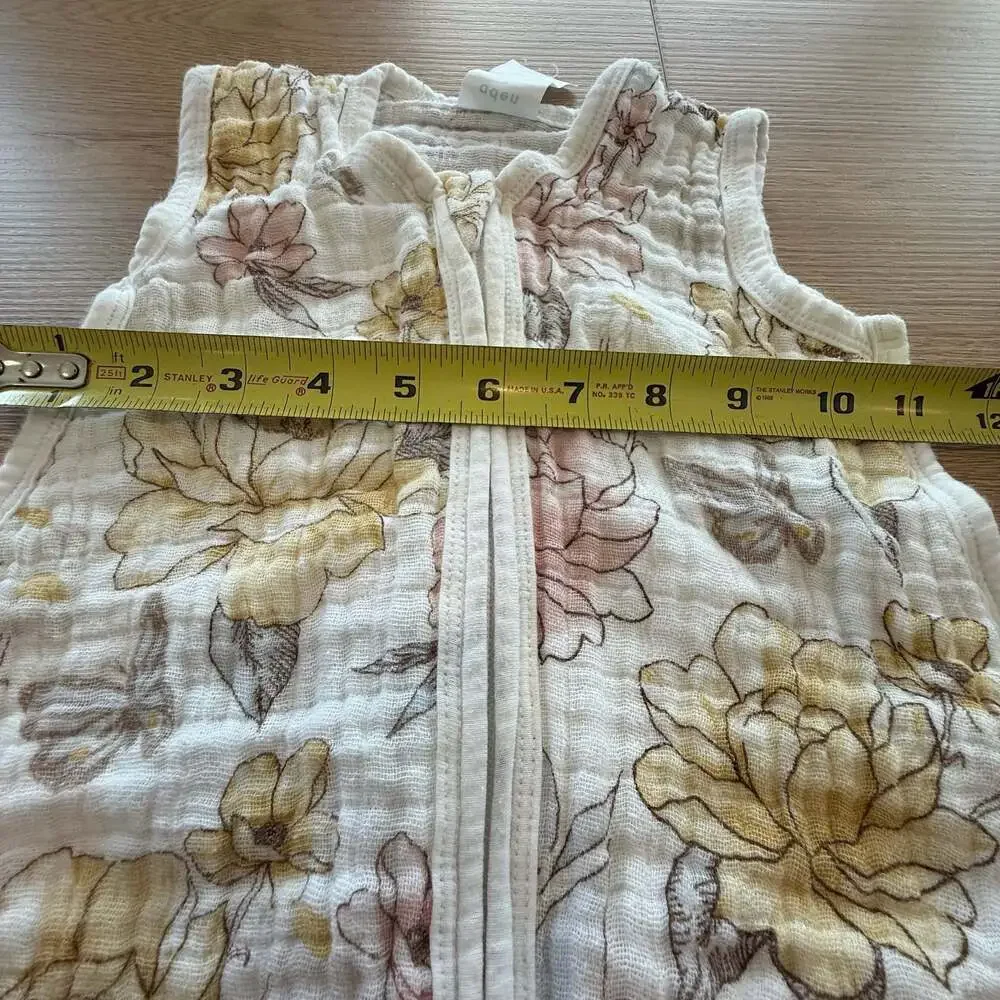 aden + anais Muslin Baby Sleeping Bag 0-6m Floral Butterfly Print
